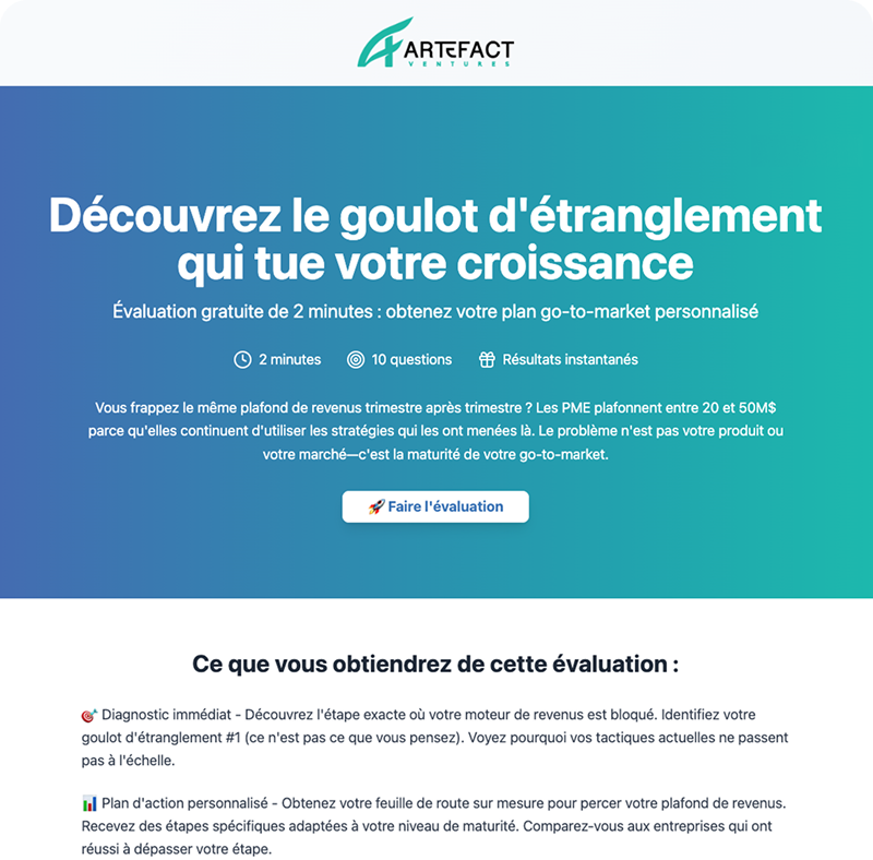 Free GTM Maturity Assessment - FR